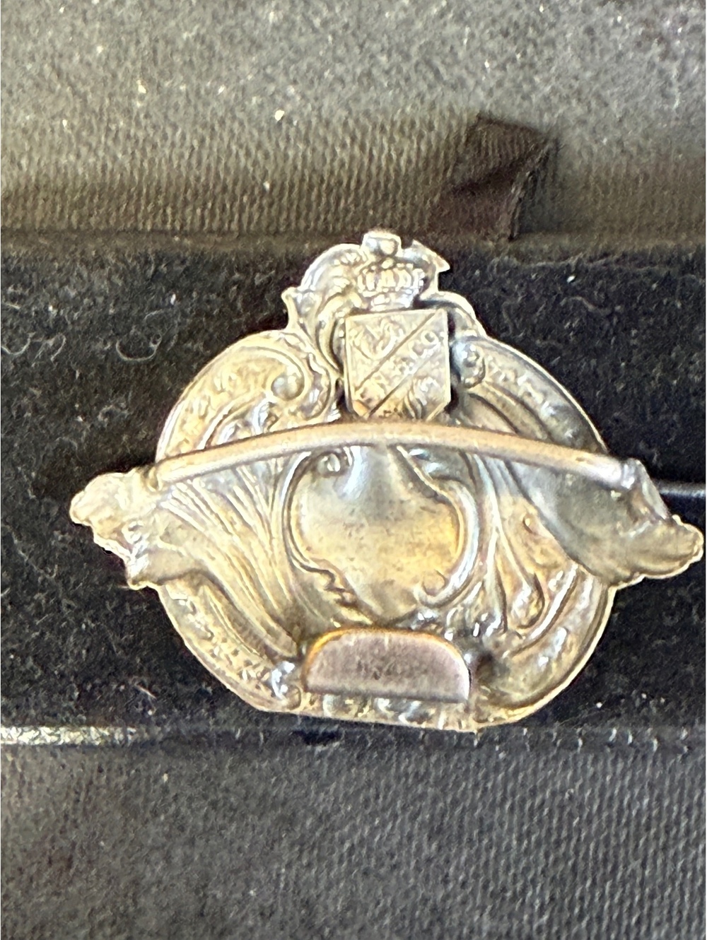 Vintage F. Nash & Co. Ornate Silver Brooch Pin